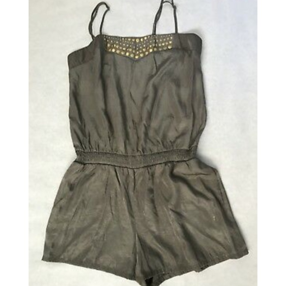 Green and gold romper